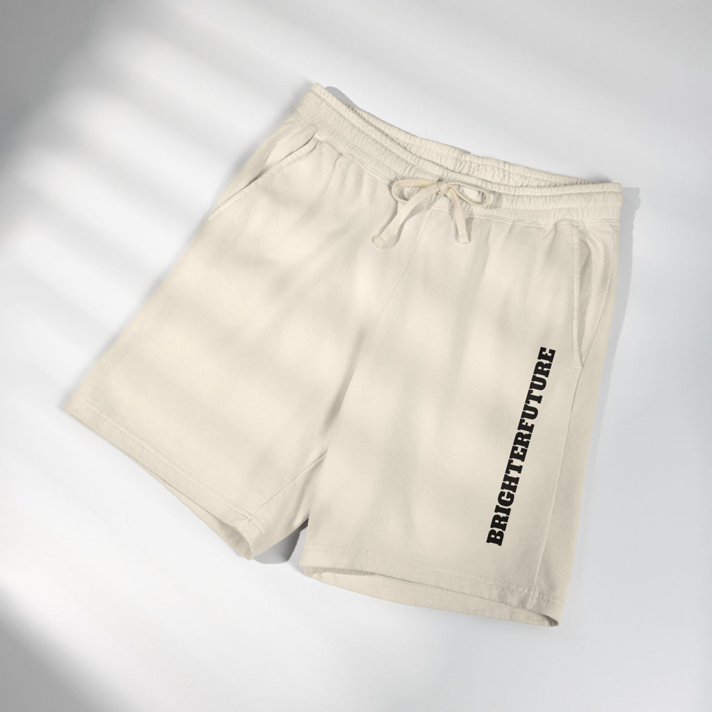 Fleece Sweat Shorts — "BRIGHTERFUTURE" Side Print