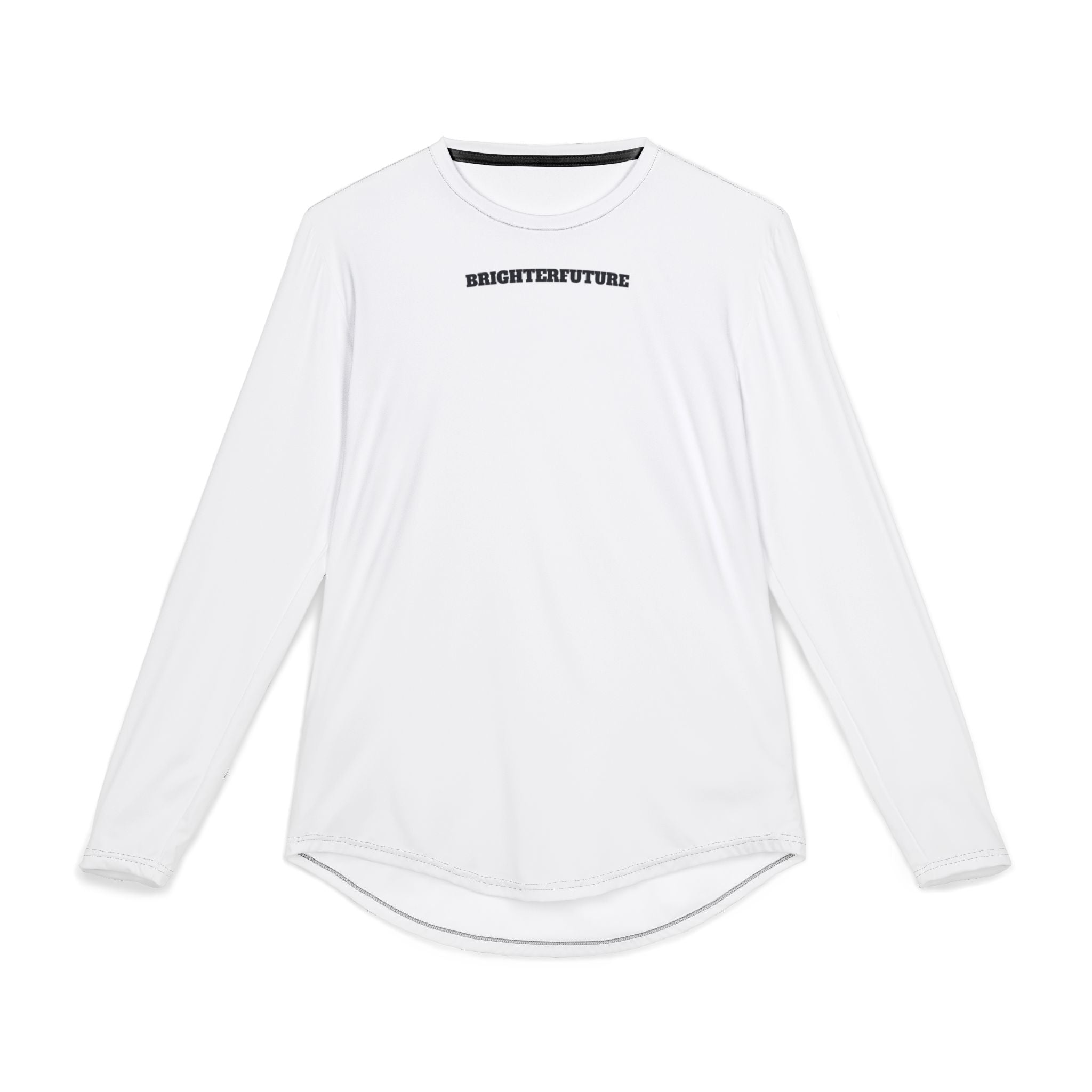 Men's UV Long Sleeve Shirt — 'BRIGHTERFUTURE' Minimal Logo Performance Tee