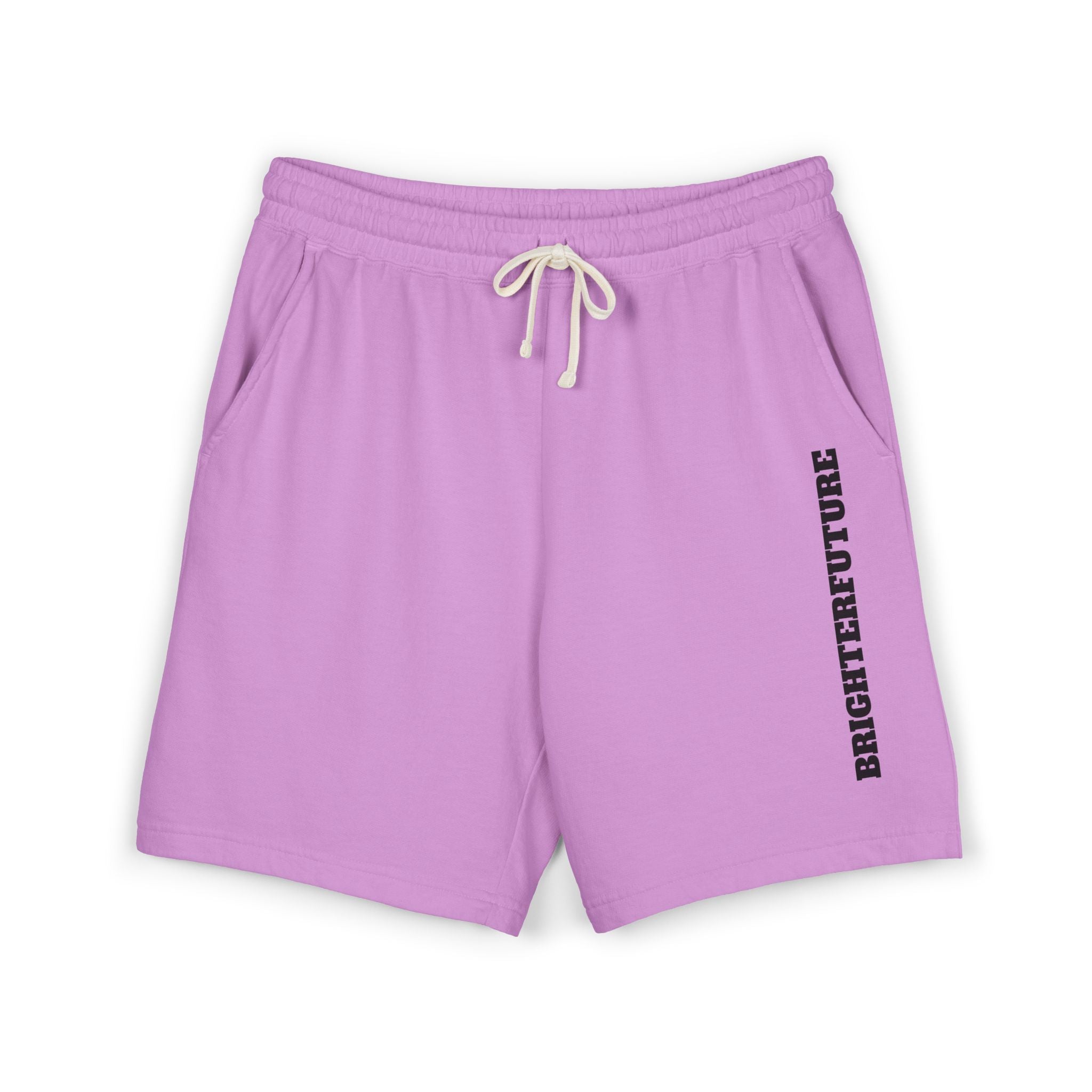 Fleece Sweat Shorts — "BRIGHTERFUTURE" Side Print