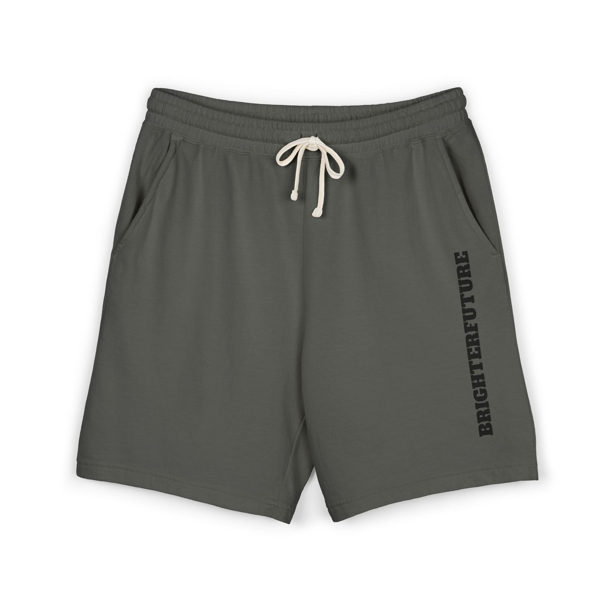 Fleece Sweat Shorts — "BRIGHTERFUTURE" Side Print