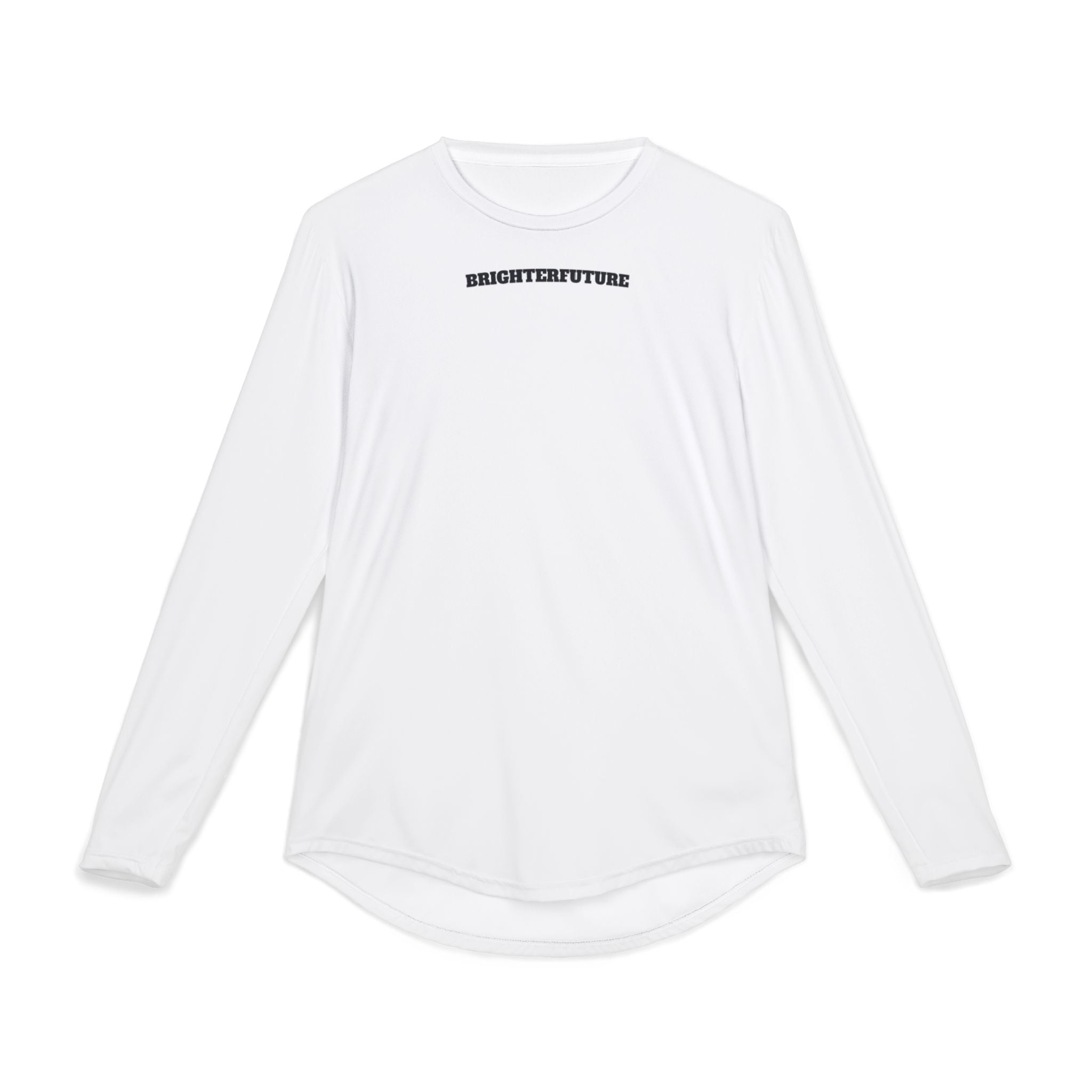Men's UV Long Sleeve Shirt — 'BRIGHTERFUTURE' Minimal Logo Performance Tee