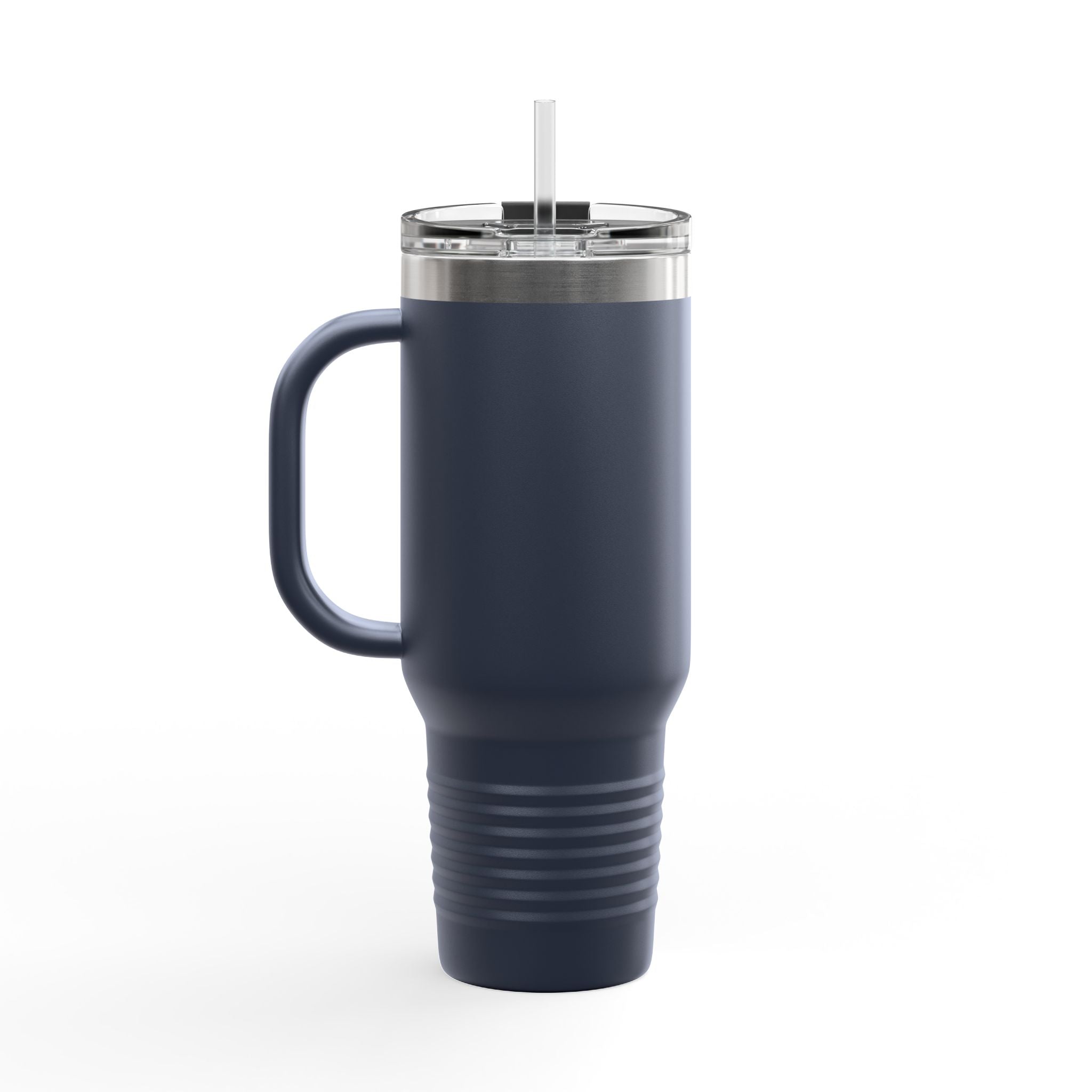 Lion Head 40oz Insulated Travel Mug — 'BrighterFuture' Thermal Tumbler with Straw