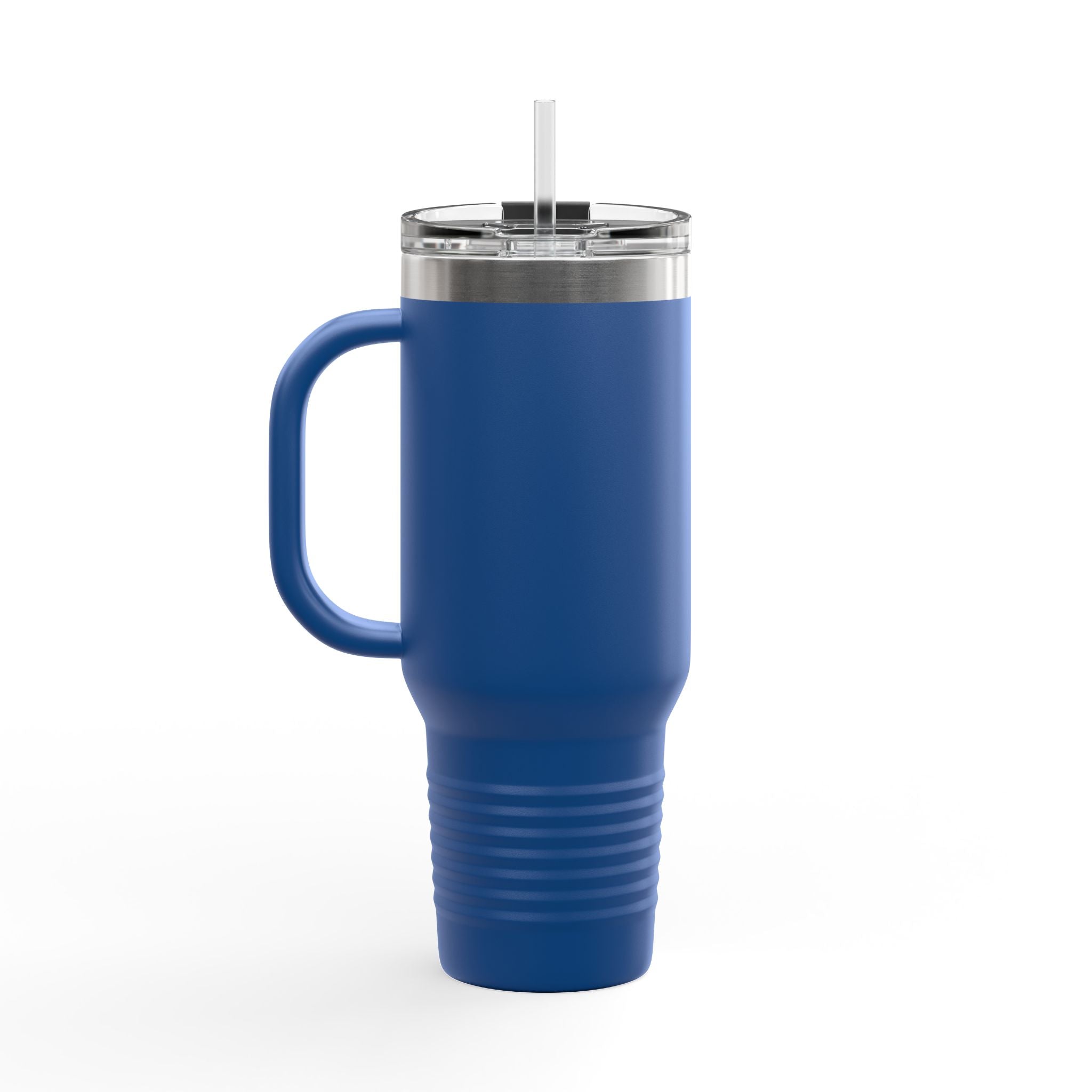 Lion Head 40oz Insulated Travel Mug — 'BrighterFuture' Thermal Tumbler with Straw