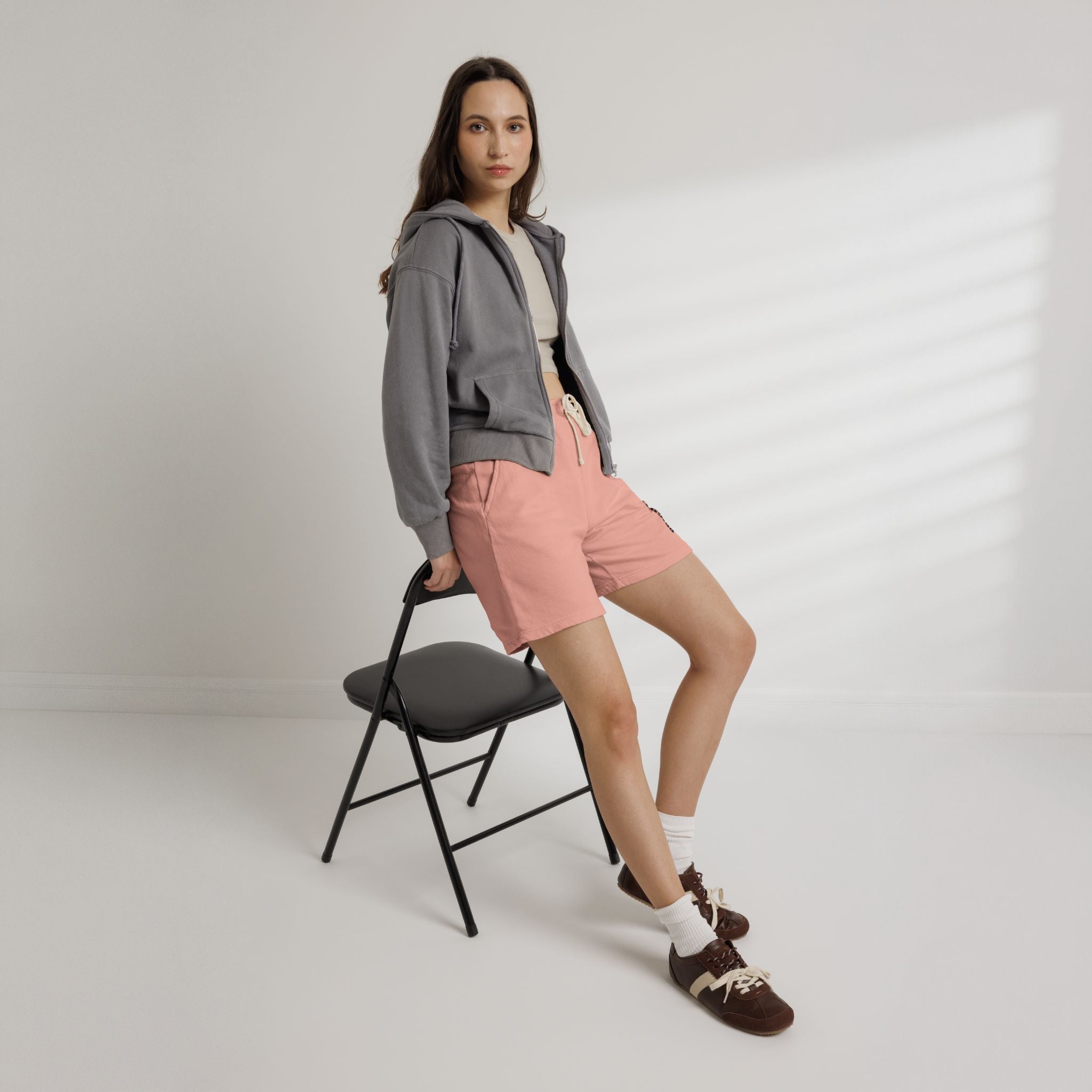 Fleece Sweat Shorts — "BRIGHTERFUTURE" Side Print