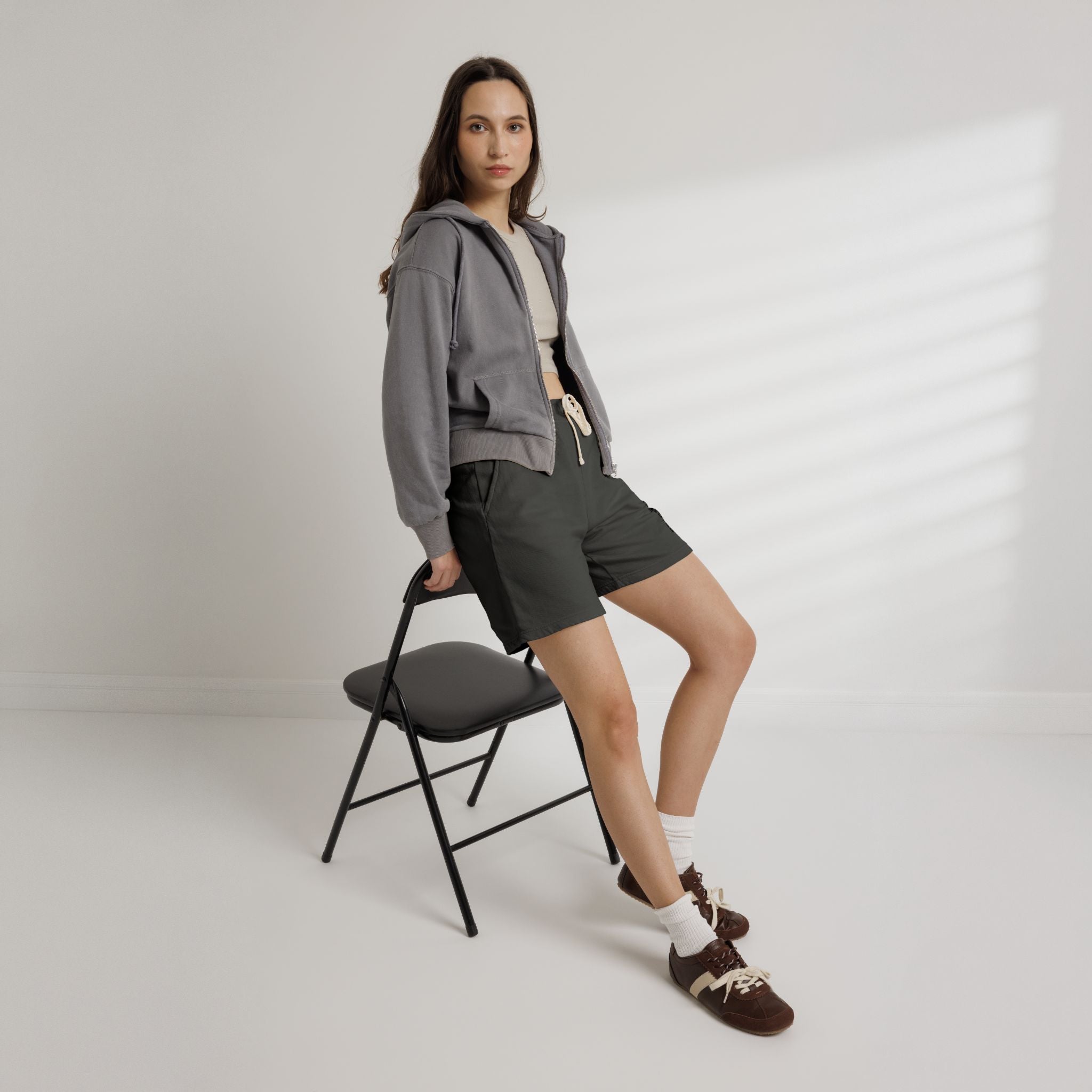 Fleece Sweat Shorts — "BRIGHTERFUTURE" Side Print