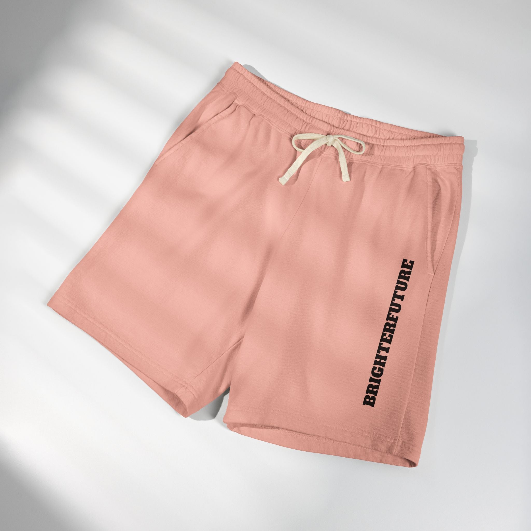 Fleece Sweat Shorts — "BRIGHTERFUTURE" Side Print