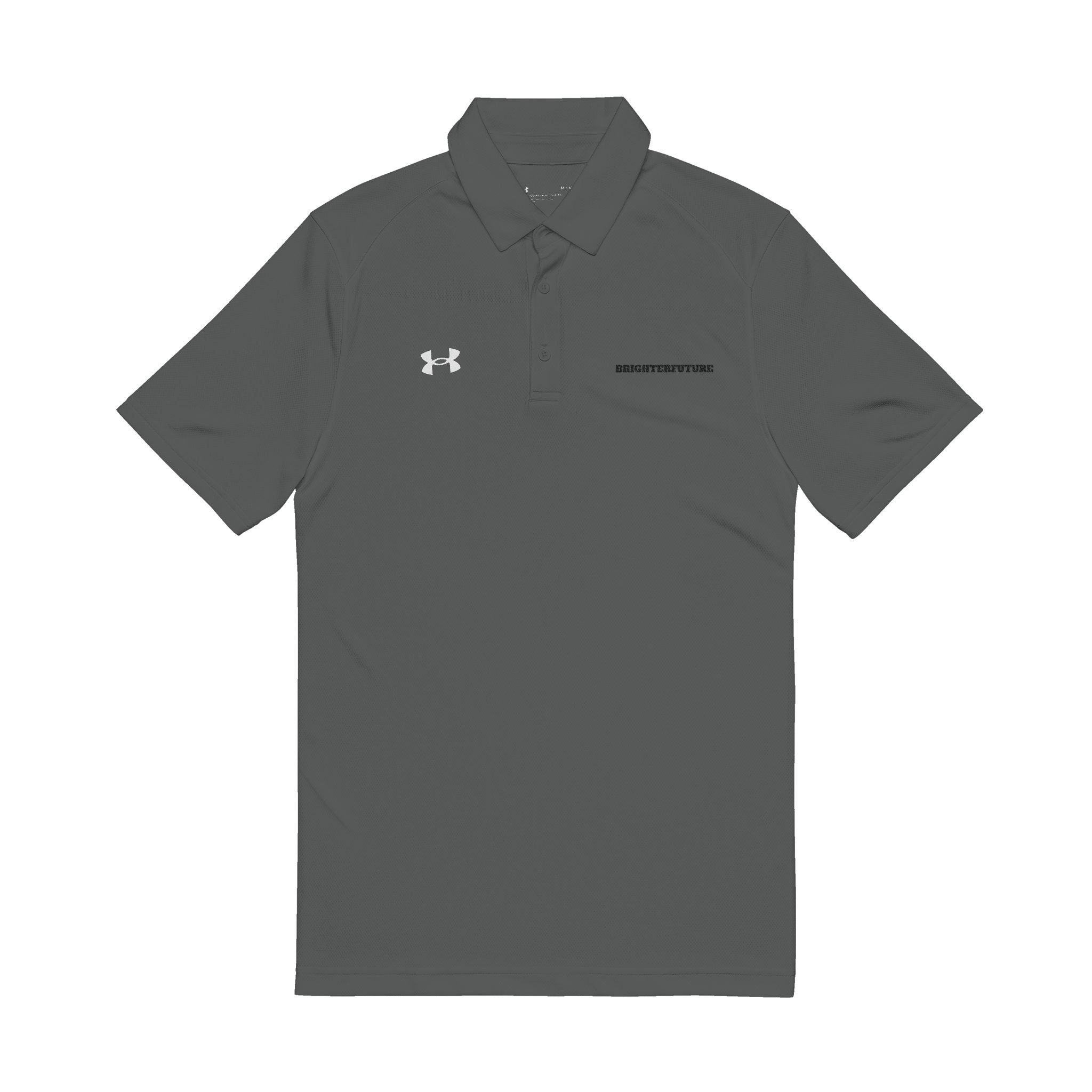 Men's Embroidered Under Armour Polo Shirt — White Performance Golf & Work Polo