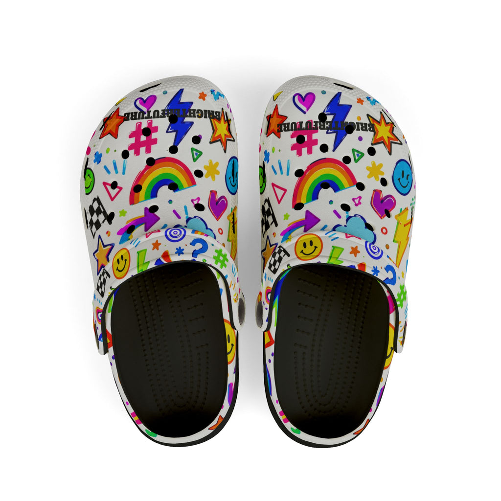 Kids EVA Foam Clogs — Lightweight All-Over Print Beach & Pool Shoes
