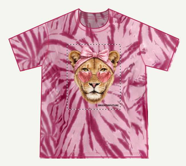 Youth T‑Shirt — Lioness with Heart Sunglasses & Bow Graphic Tee