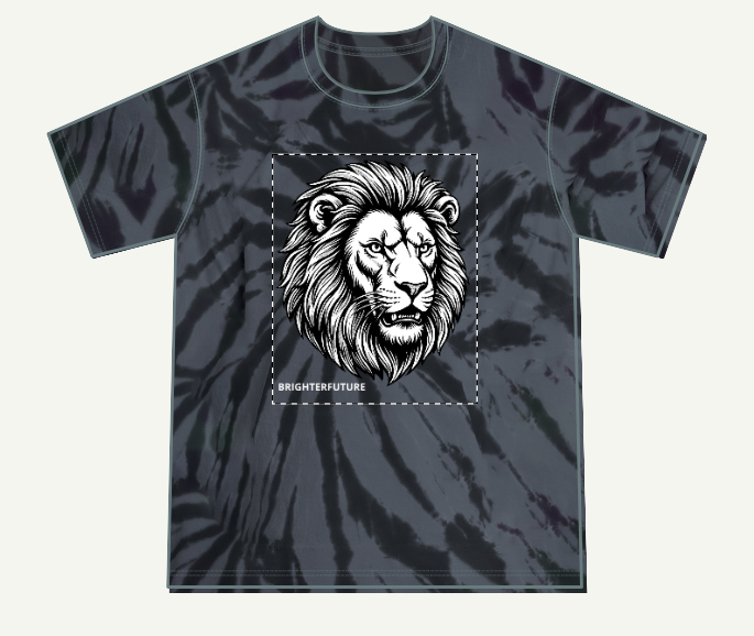 Youth Lion Graphic Tee — "BRIGHTERFUTURE" Crewneck
