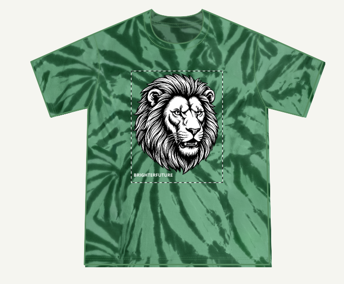 Youth Lion Graphic Tee — "BRIGHTERFUTURE" Crewneck