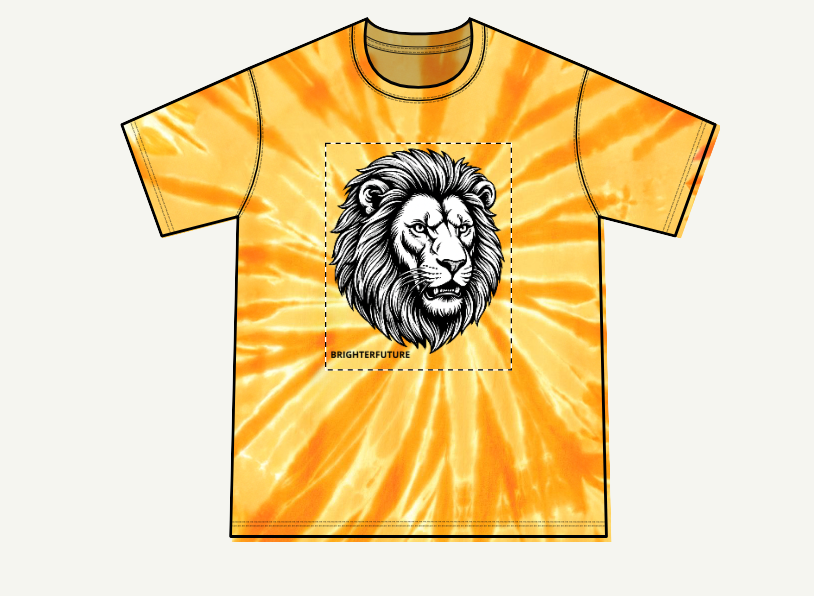Youth Lion Graphic Tee — "BRIGHTERFUTURE" Crewneck
