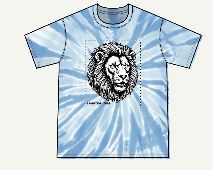 Youth Lion Graphic Tee — "BRIGHTERFUTURE" Crewneck