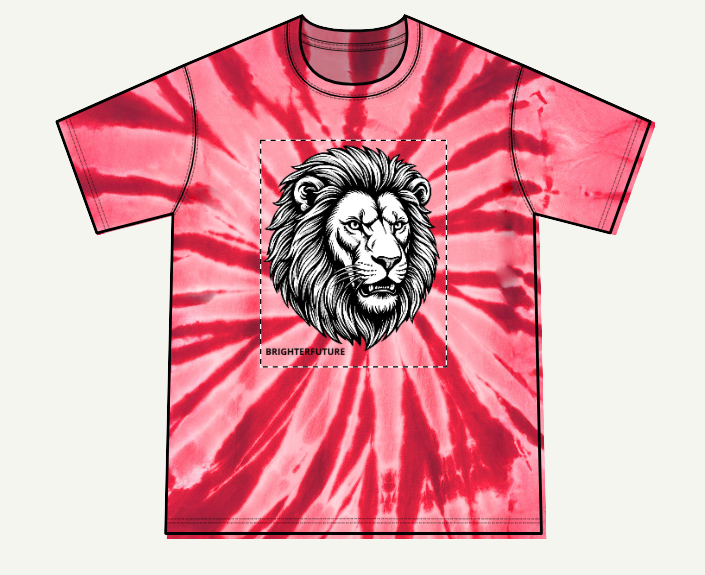Youth Lion Graphic Tee — "BRIGHTERFUTURE" Crewneck
