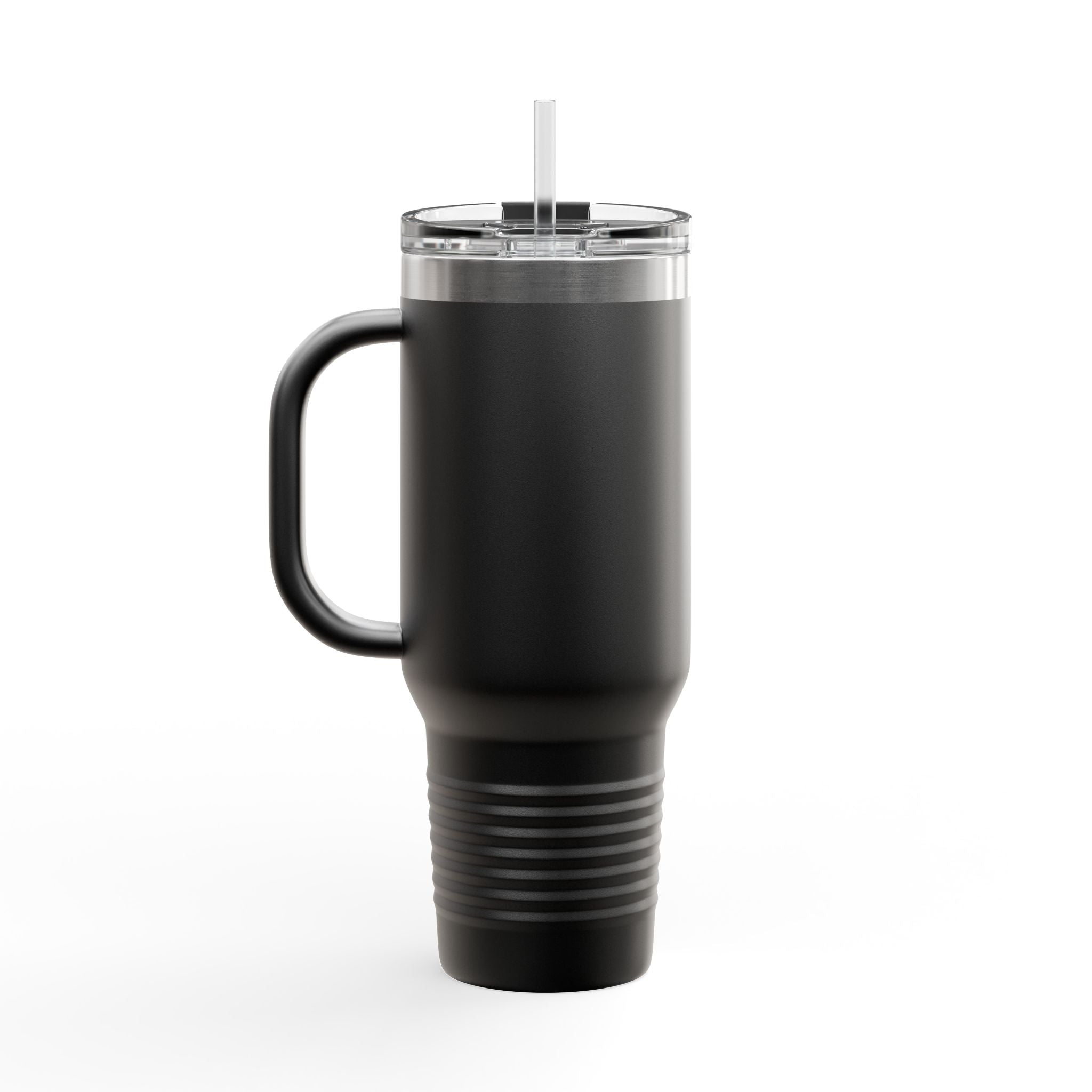 Lion Head 40oz Insulated Travel Mug — 'BrighterFuture' Thermal Tumbler with Straw