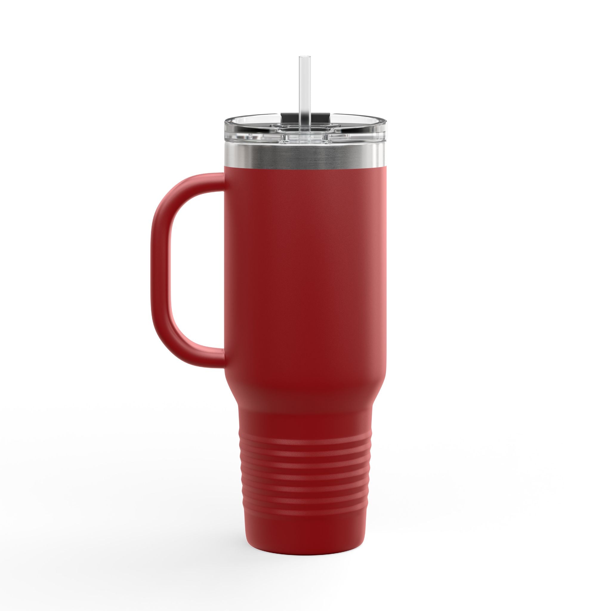 Lion Head 40oz Insulated Travel Mug — 'BrighterFuture' Thermal Tumbler with Straw