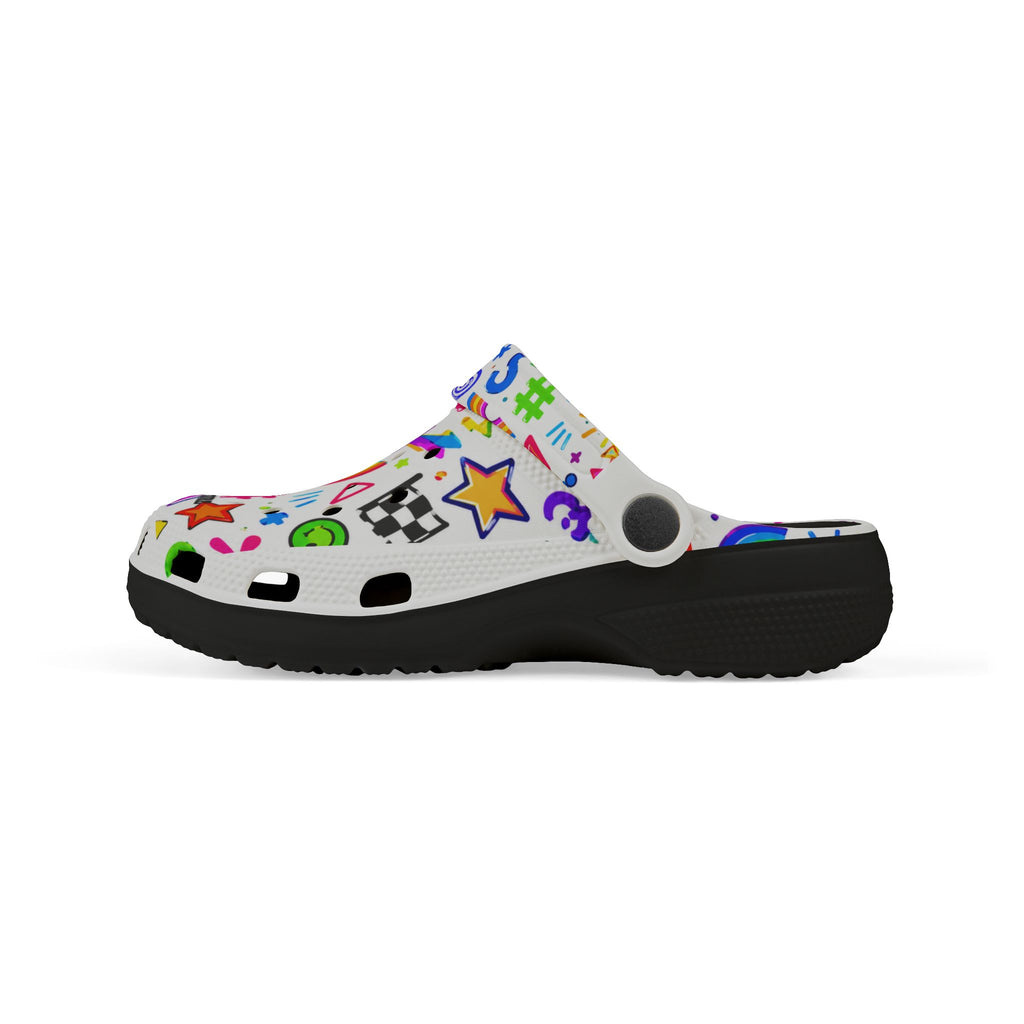 Kids EVA Foam Clogs — Lightweight All-Over Print Beach & Pool Shoes