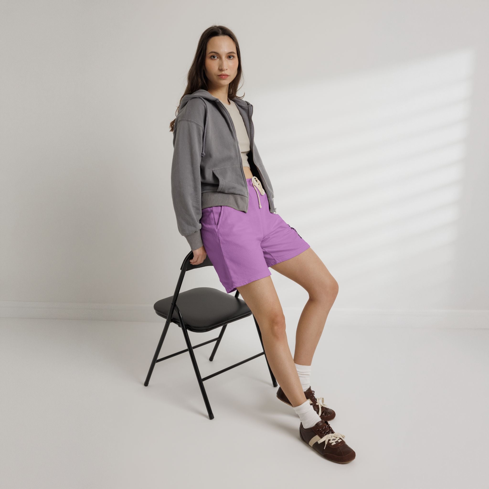 Fleece Sweat Shorts — "BRIGHTERFUTURE" Side Print