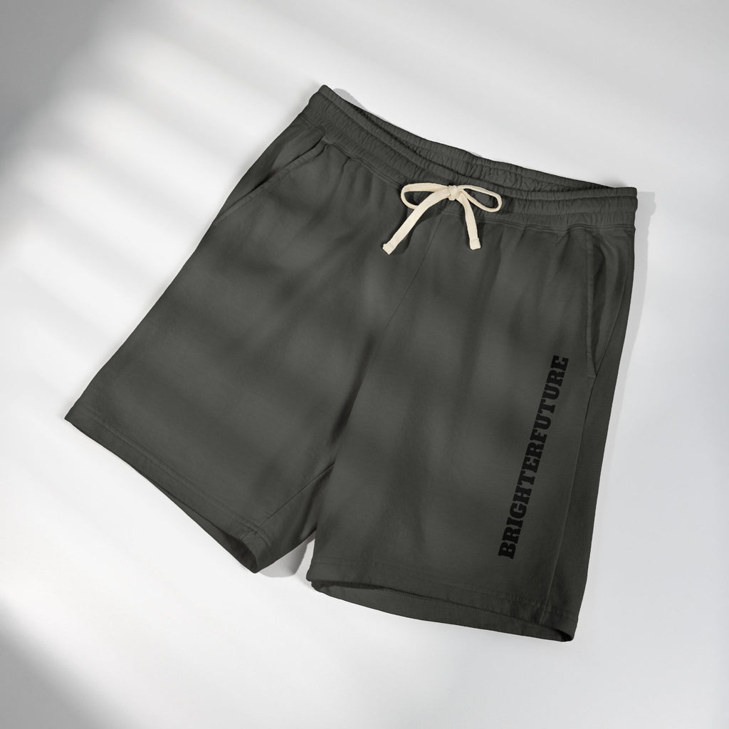 Fleece Sweat Shorts — "BRIGHTERFUTURE" Side Print